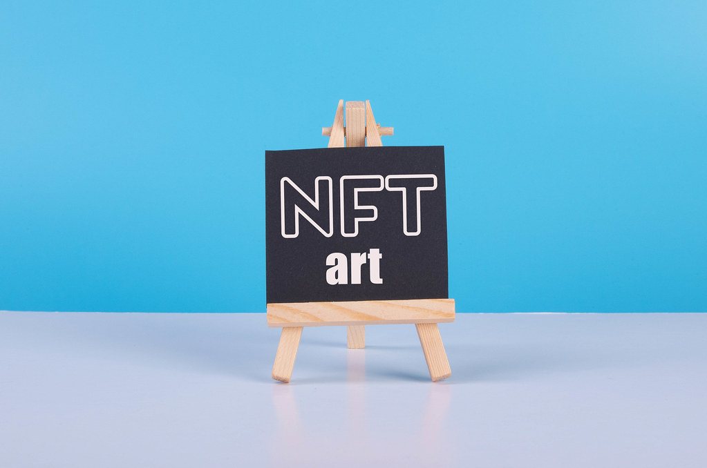 in the picture is art easel nft which being created for nft art marketplace