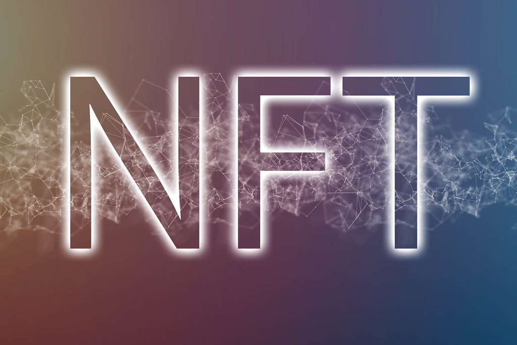 logo nft on red-blue background
