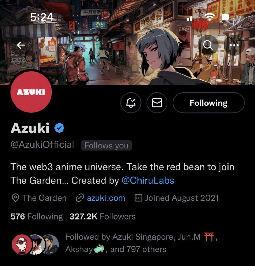 Azuki Community twitter