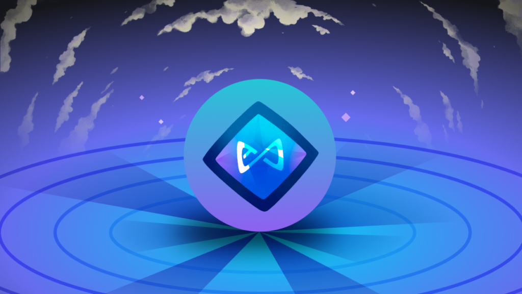 AXS token logo (Axie Infinity's NFT cryptocurrency)