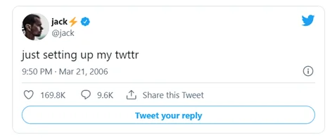 Jack Dorsey's first tweet