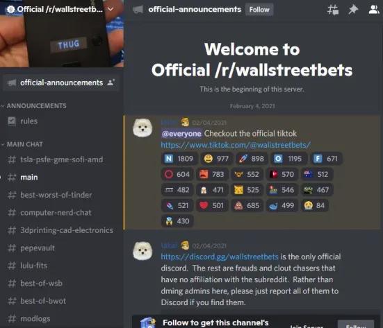 Wallstreetbets discord server