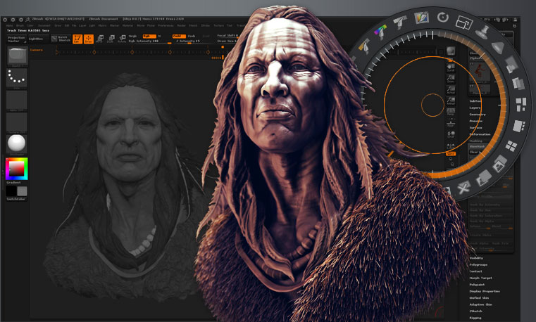 screenshot from ZBrush interface