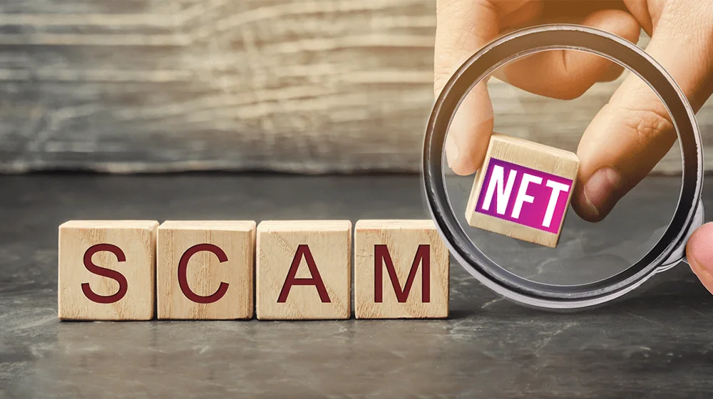 Illustration of NFT scams