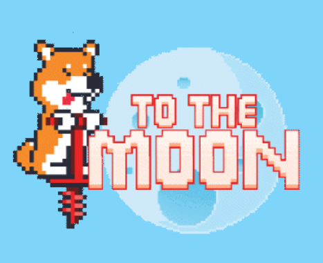 A Tama jumping to the Moon 