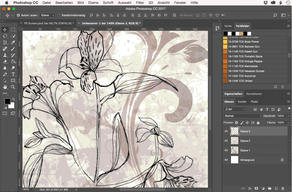 screenshot of an illustration being drawn on photoshop along with its layers being displayed on the side