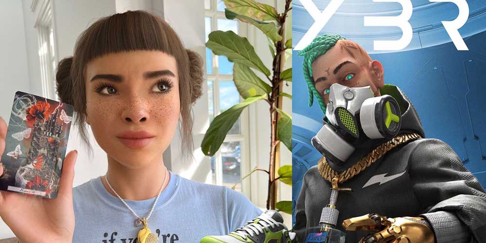 Lil Miquela and other influencers in the metaverse